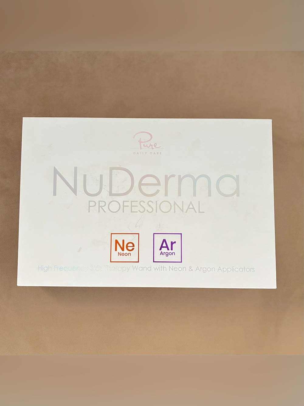 Nuderma Professional High Frequency Wand Kit EUC